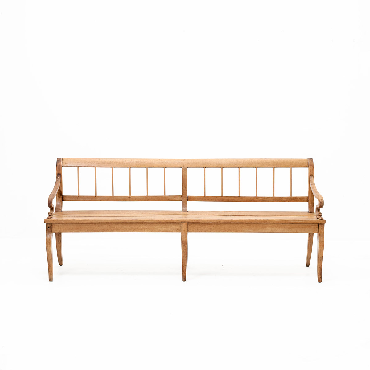 Art Nouveau Holzbank Eiche, vintage, Bänke +, Stühle