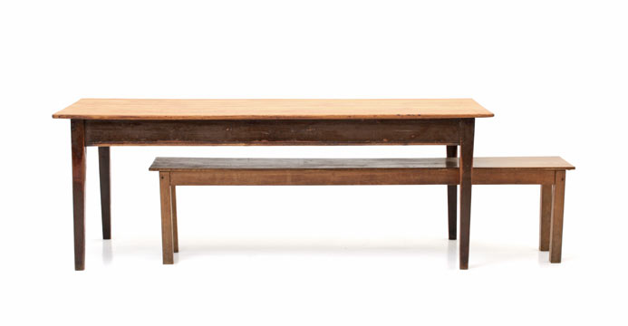 Biedermeier Holztisch Buche, Holztisch, Tische