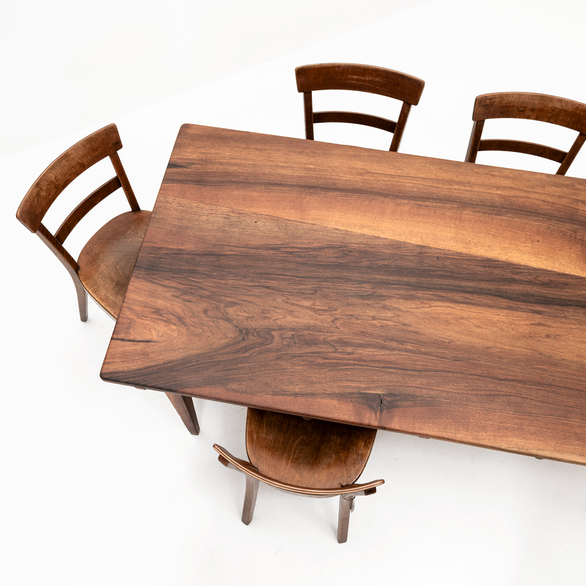 Biedermeier | Tisch mit zwei Schubladen aus Nussbaum | Vintage , Holztisch, Tische