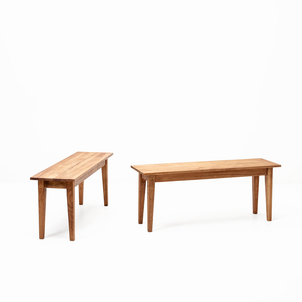 Biedermeierbänke in diversen Holzarten | 100-190cm, Viadukt*3 & Partner, Bänke +, Stühle