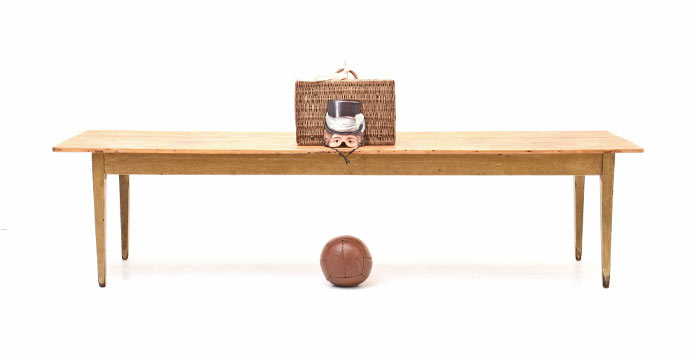 Biedermeiertisch, Tafel