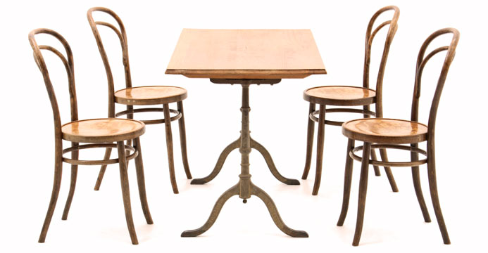 Bistrotische, Holztisch, Tische