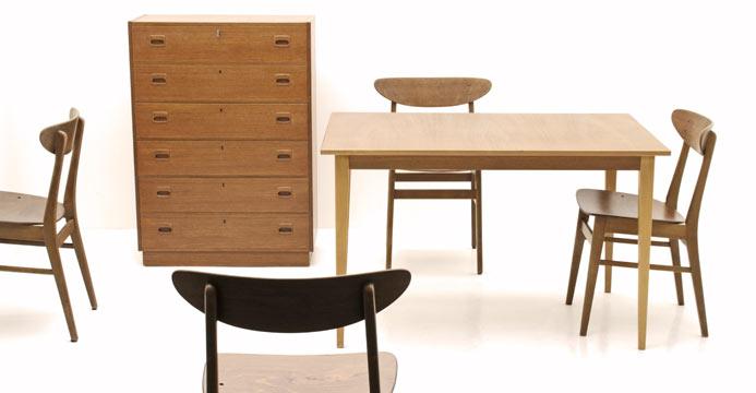 Dänisches Tischensemble, Holztisch, Tische