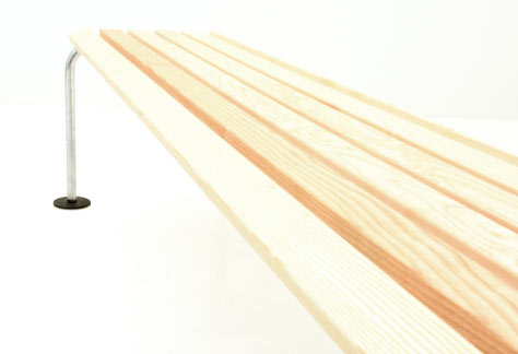 Gartenbank ohne Lehnen von Atelier Alinea