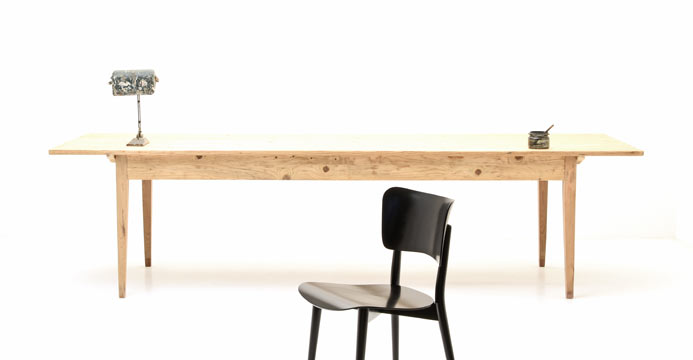 Holztafel Fichte, Biedermeiertisch
