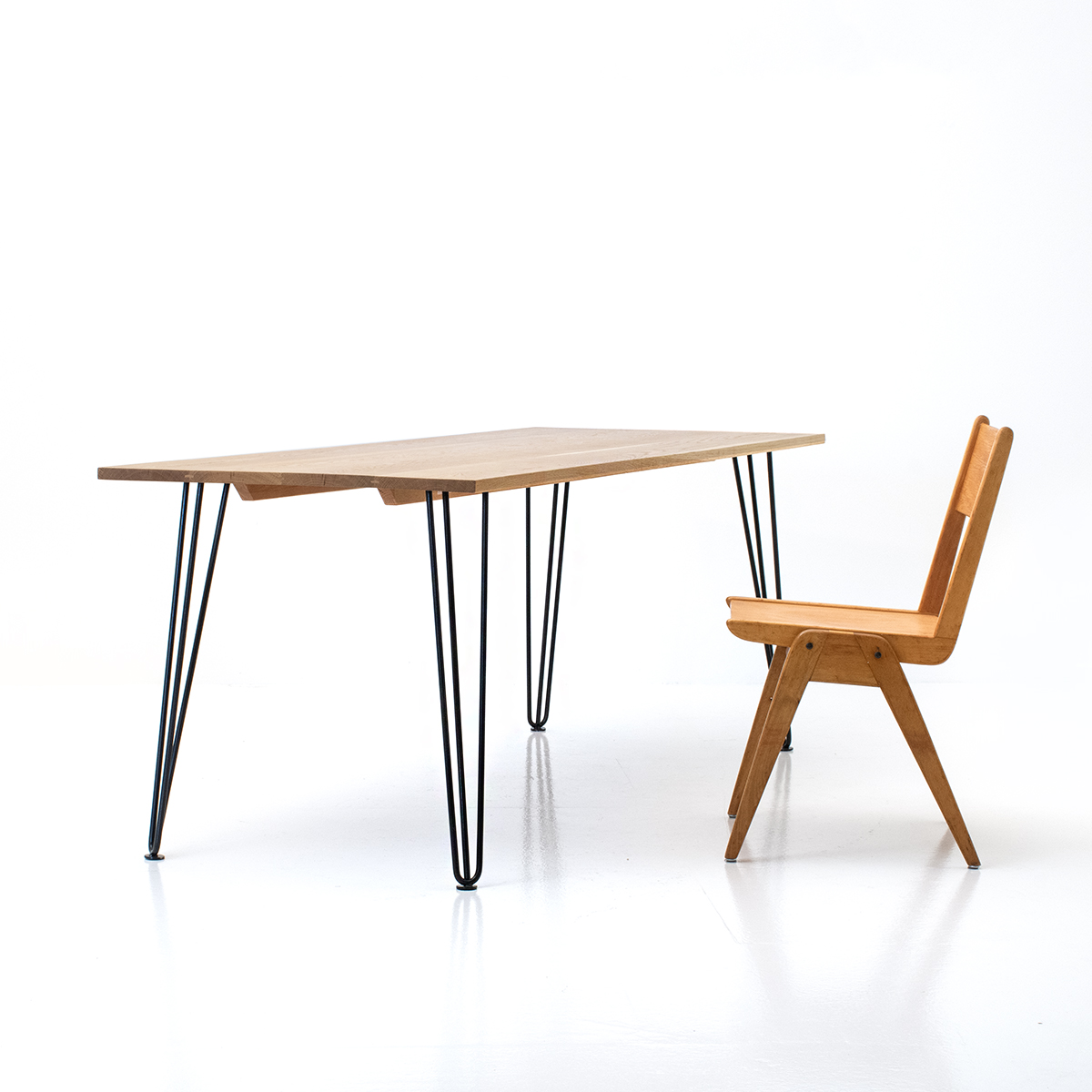 Holztisch Eiche mit Hairpin-Legs, Holztisch, Tische