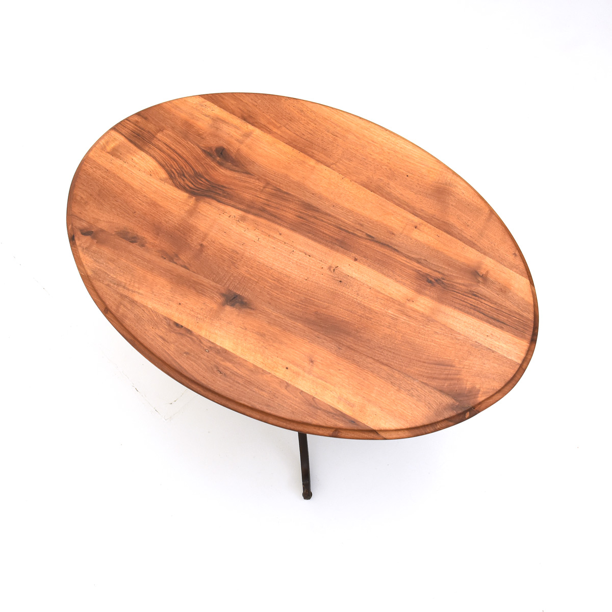 Holztisch, Nussbaum, oval