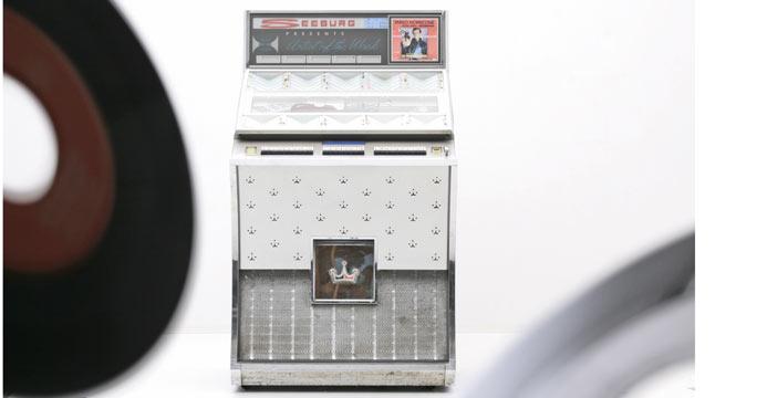 Jukebox Seeburg, Holzstuhl, Stühle, Diverses, Diverses