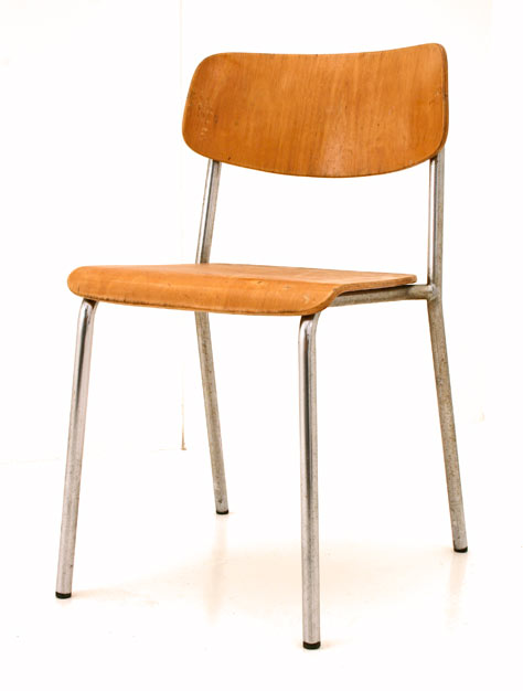 Klassischer Stapelstuhl, Embru, Holzstuhl, Stühle, Div.Stühle, Stühle