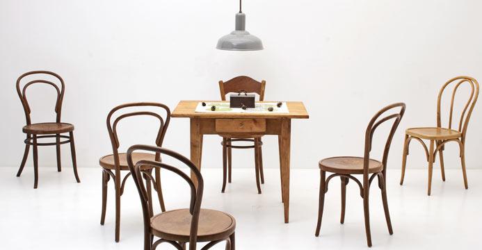 Küchentisch aus Tannenholz