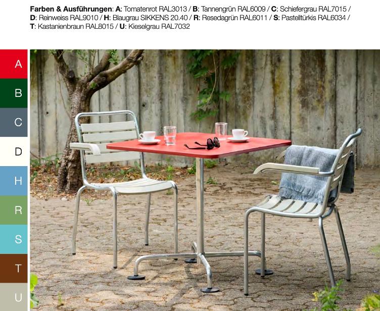 Ovaler Gartentisch, klappbar