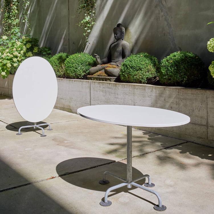 Ovaler Gartentisch, klappbar