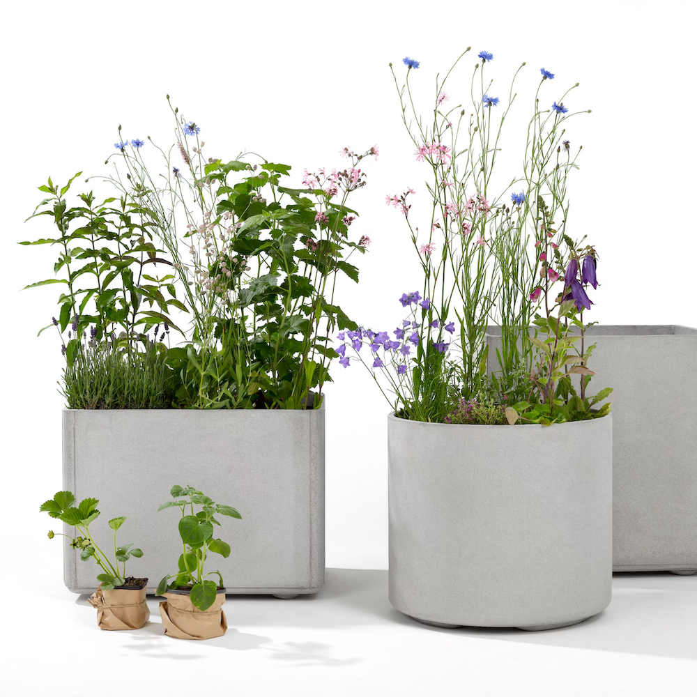Swisspearl Delta Pflanzentopf Eternit | Diverse Grössen quadratisch, Swisspearl Schweiz, Werksentwurf, Diverses, Garten
