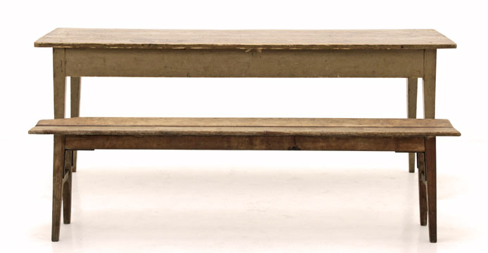 Tisch und Bank, Holztisch, Tische